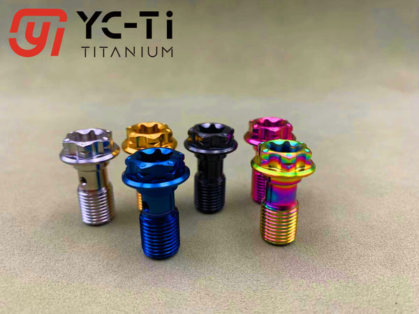 YC-TI titanium alloy colored M10*21*1.0 tubing screws