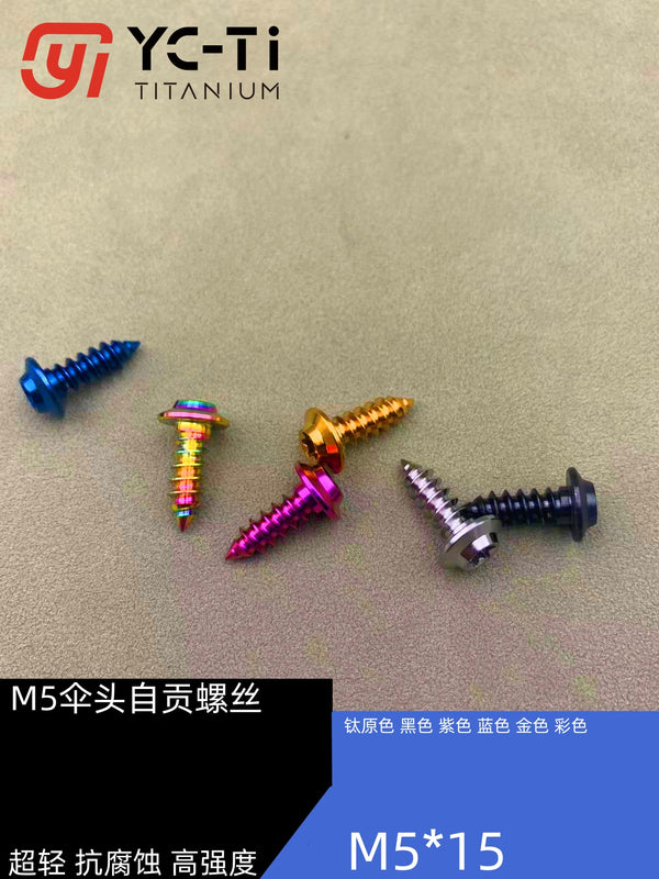 YC-TIM5 titanium alloy high strength color umbrella head Jigong screw