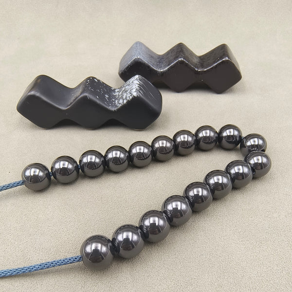 Pure Zirconium Bead Black round bead Bracelet DIY necklace DIY