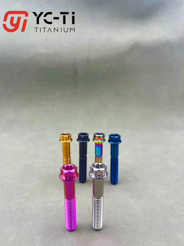 YC-TIM8 color titanium alloy plum screw