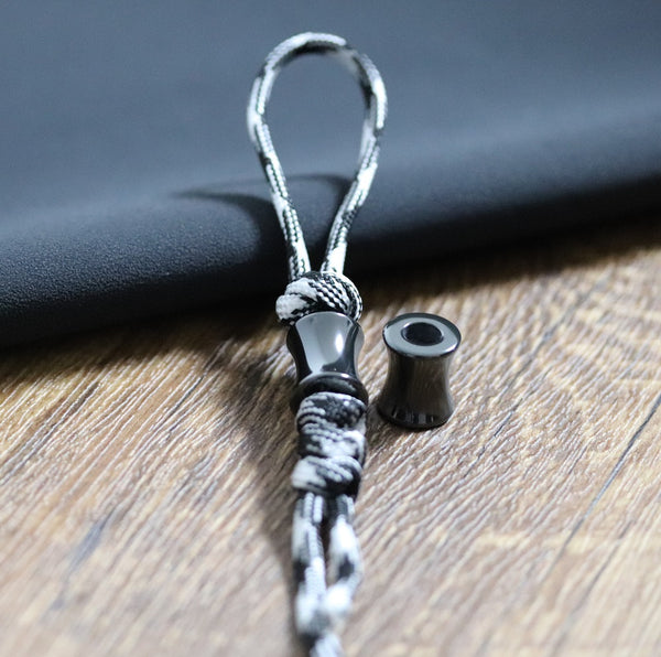 Zirconium Knife pendant beads Lanyard Bead Umbrella Rope tool pendant EDC